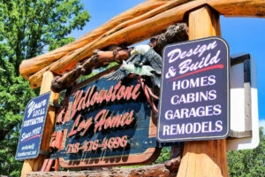 Yellowstone Log Homes custom and Log Lake home builder 4383