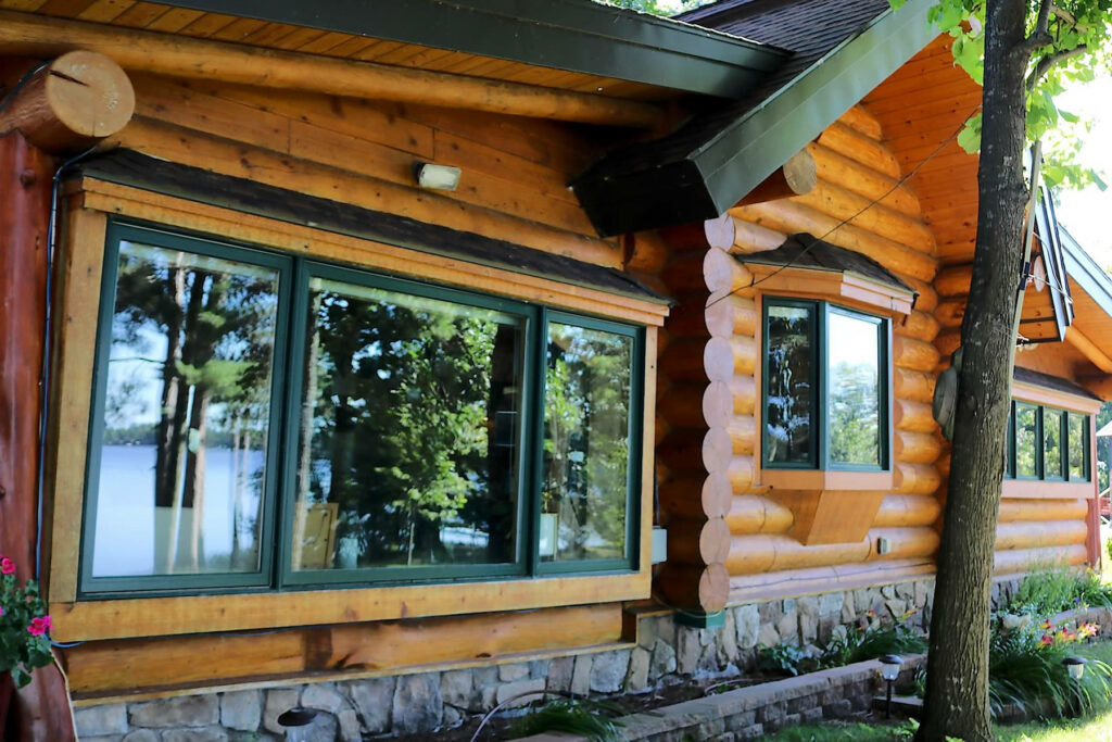 Yellowstone Log Homes example of log home exterior 4265