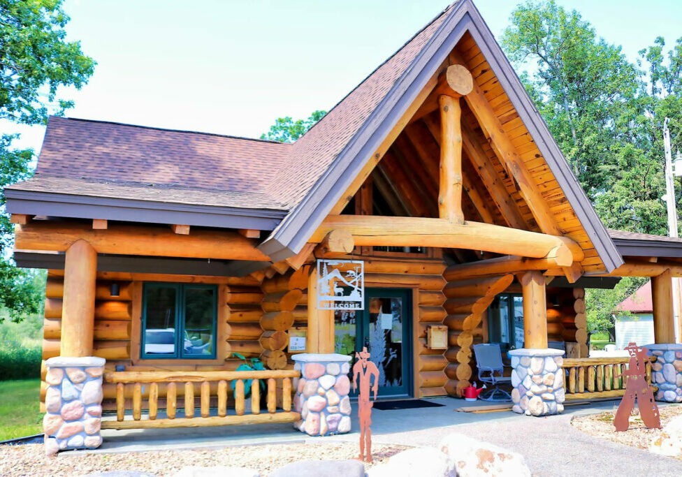 Yellowstone Log Homes custom and Log Lake home builder McGregor office 4386